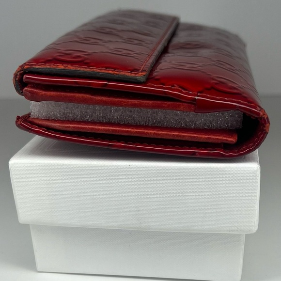 ♥️Gucci Red Patent Leather Guccisima Long Wallet | PRELOVED♥️ - Picture 6 of 12